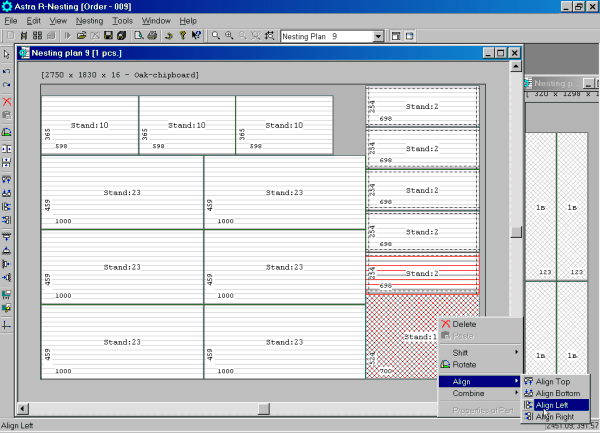 Astra R-Nesting - Automatic nesting software for sheet materials.